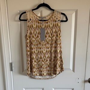 NWT Daniel Rainn Patterned Sleeveless Top Size Small